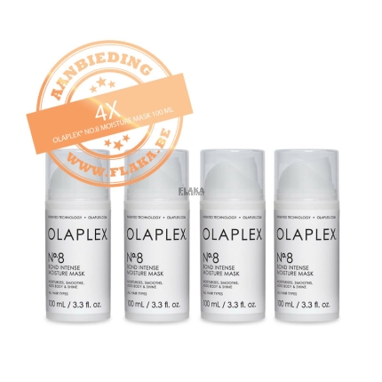 4x OLAPLEX® No.8 Bond Intense Moisture Mask 100ml (Set van 4)