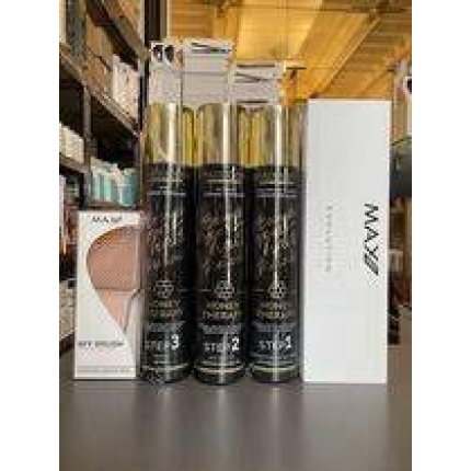 **ACTIE VOOR KERATINE **Brazilicious Honey therapy 3 x 1000ml & **stijltang Max pro evolution & **gratis Max pro BFF Brush WIJ HEBBEN TWEE KLEUREN VAN STIJLTANGEN TOT 03/03/2022