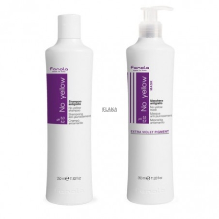 Fanola No Yellow Shampoo + Masker set - 350 ml