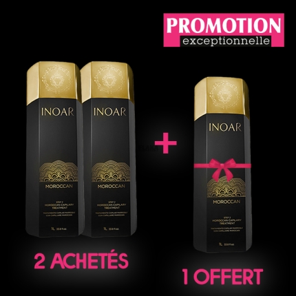Inoar marokkaanse Keratin &GRATIS Profi Borstel Keratine treatment behandeling Moroccan 3x 3000 ml